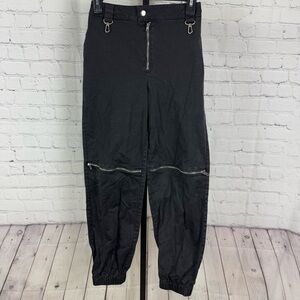 Poster Girl Dolls Skill Black Zipper Knee Studio Streetwear Pants Size Small